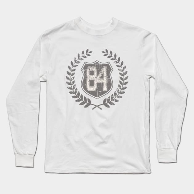 Vintage Old No. 84 T-Shirt Long Sleeve T-Shirt by adouniss